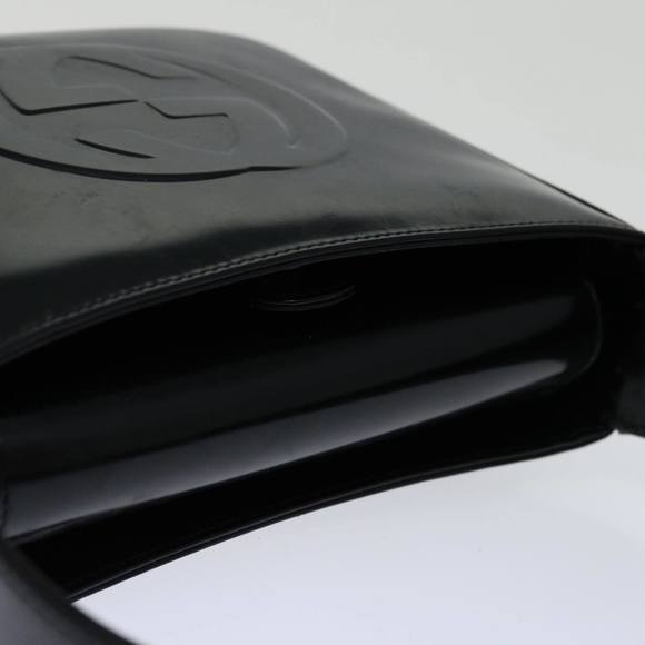 GUCCI Interlocking Hand Bag Patent leather Black 007 2023 0249 Auth ti1576 - Picture 6 of 16